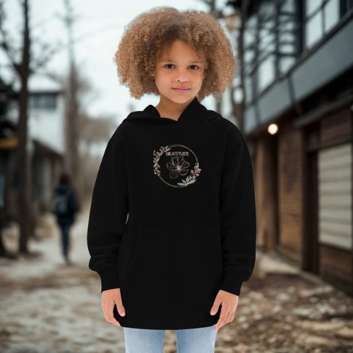Sweat à capuche polaire pour enfants Collection Gratitude