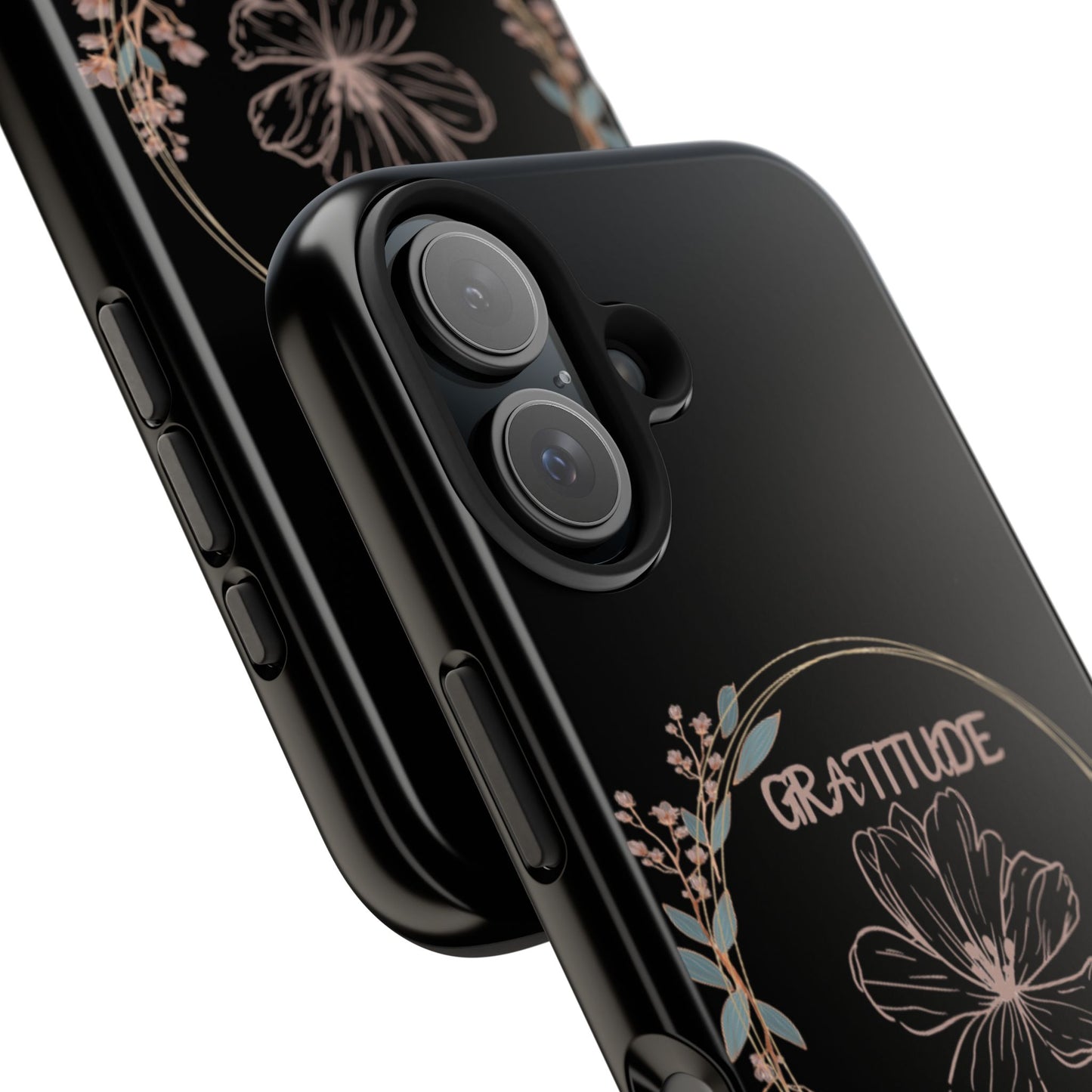 Coque rigide à motif floral collection Gratitude : une protection élégante au quotidien