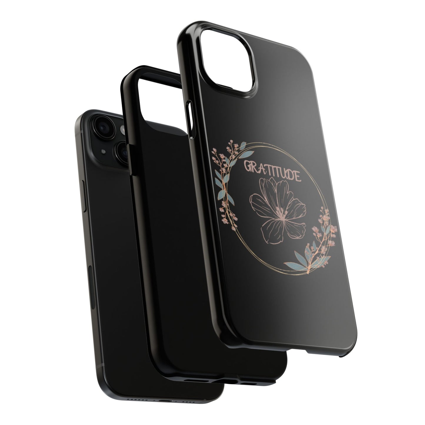 Coque rigide à motif floral collection Gratitude : une protection élégante au quotidien