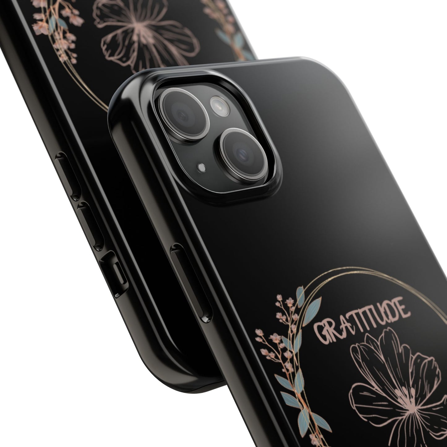 Coque rigide à motif floral collection Gratitude : une protection élégante au quotidien