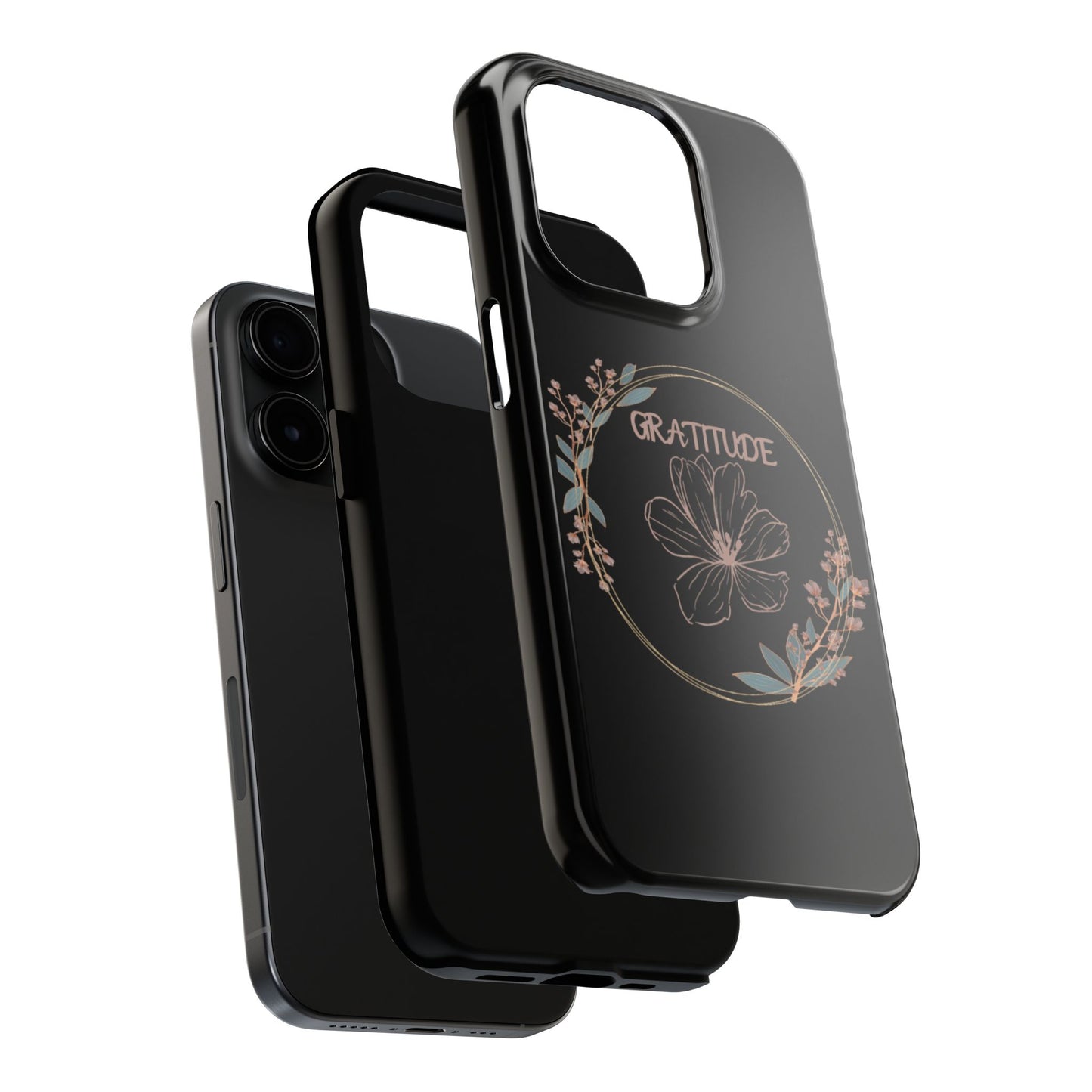 Coque rigide à motif floral collection Gratitude : une protection élégante au quotidien