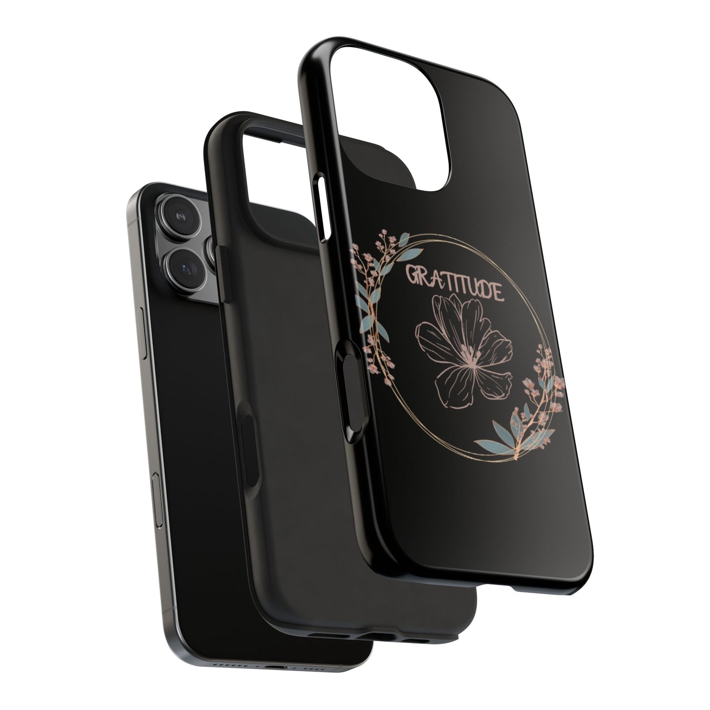 Coque rigide à motif floral collection Gratitude : une protection élégante au quotidien