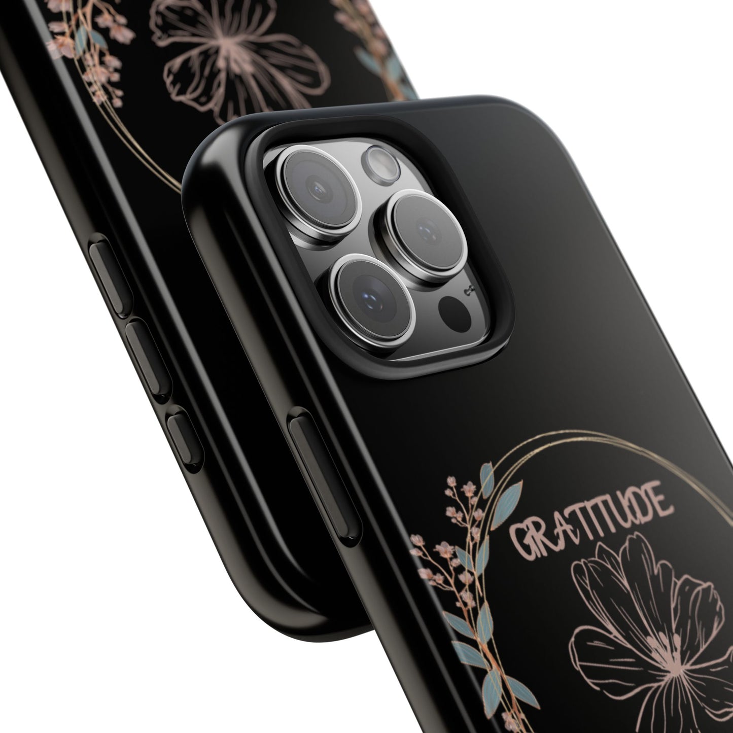 Coque rigide à motif floral collection Gratitude : une protection élégante au quotidien