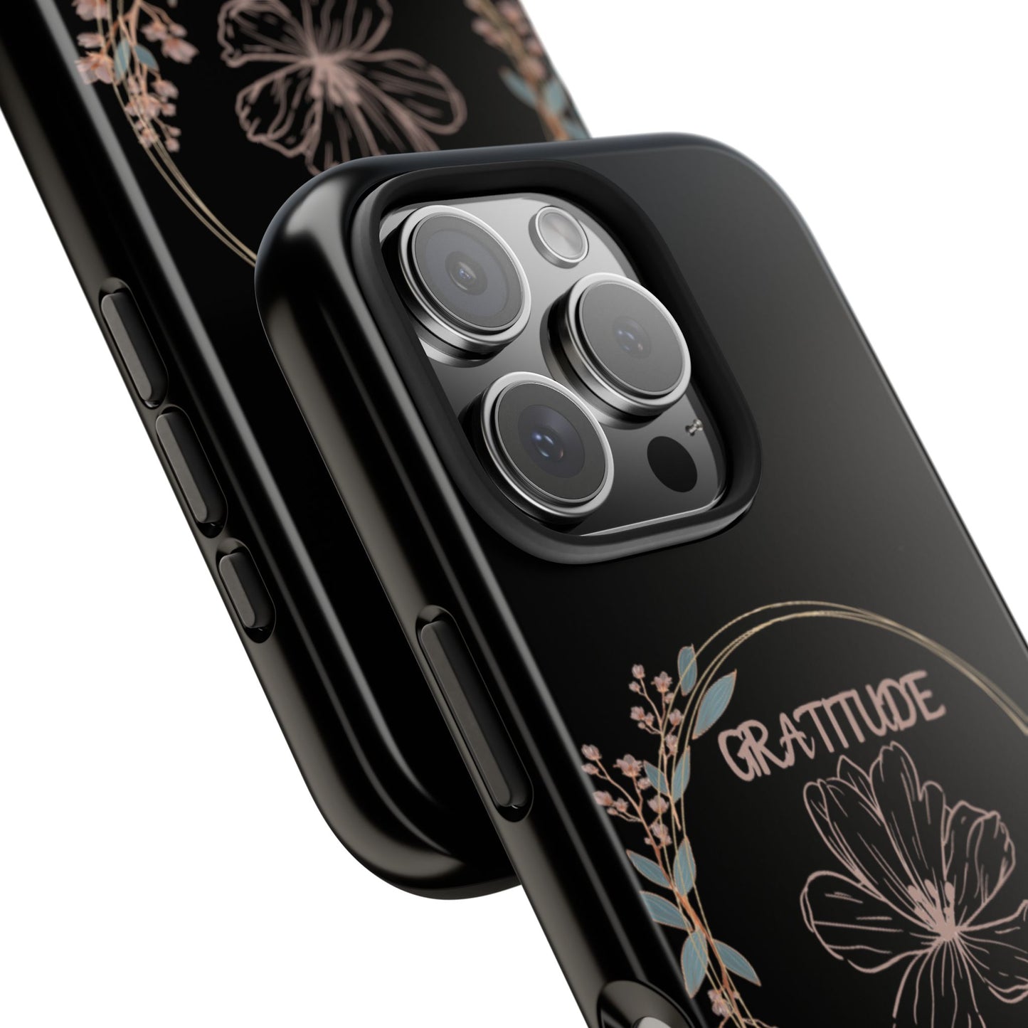 Coque rigide à motif floral collection Gratitude : une protection élégante au quotidien